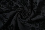 Black V-Neck Asymmetric Maxi Dress