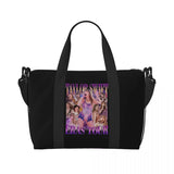 Custom The Eras Tour 1989 Taylor's Swift's American Pop Singer Tote Bag Women Large Capacity Beach Gym Travel Bags