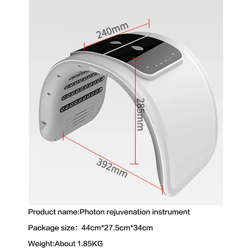 7 Colors PDT LED Mask 2025 Professional Facial Red Light Therapy Face Lift Anti Wrinkle Beauty Machine Skin Rejuvenation Device