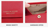 Fashionable Mini Women Wallet Name Engraving High-Quality Card Holder Simple Short Female Coin Purse Small Ladies Purse