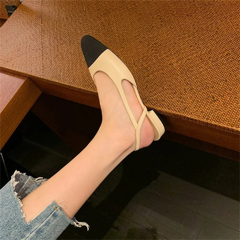 Women's Elegant Flat Sandals | Mixed Color Comfort Shoes