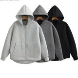 High Street Oversized Zip Hoodie