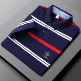 Men's Striped Cotton Polo Shirt | Casual Summer Style