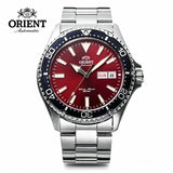 Orient Men Automatic Mechanical Diving Watch 20Bar Water Resistant Week Date Calendar Luminous Stainless Steel Sports Wristwatch
