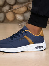 2026 New Walking Sports Shoes Leather Waterproof Casual Sports Shoes Non-slip Shock Absorption Running Shoes Men's Tennis Shoes