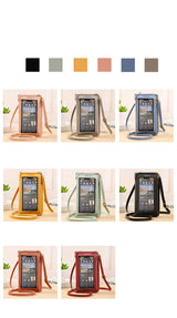 Women Crossbody Bags Touch Screen Cell Phone Purse 2023 Fashion Shoulder Bag Mobile Mini Wallet Card Holder Handbag for Female