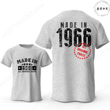60th Birthday Vintage Graphic T-Shirt — Made in 1966 Men's Short Sleeve Tee