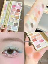 Qianyan Cheeryep 16 Color Eyeshadow Palette Glitter Chamelon Matte Pearlescent Flash Plate Cowherd Sequins