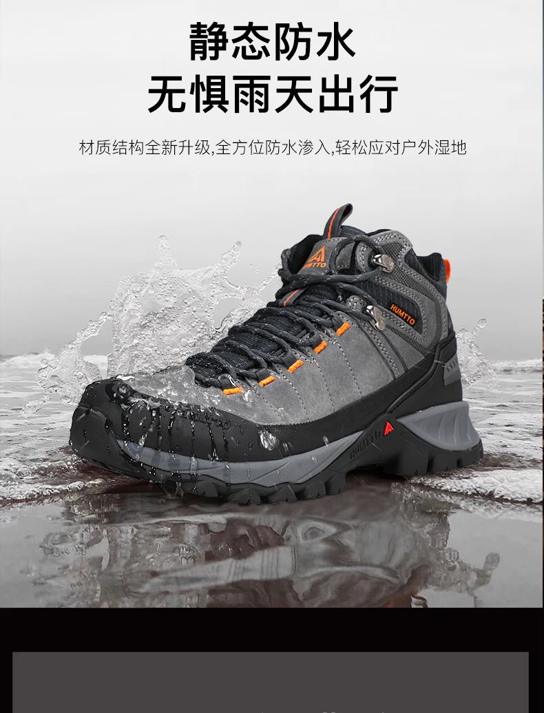 HUMTTO hiking shoes Men Winter Men outdoor Waterproof Sneakers Casual walking shoes women Trainers ankle trekking hunting boots