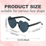 Women's Heart Sunglasses Wholesale 12-100PCS Wedding Bachelorette Bridesmaid Beach Party Multi-Color Photo Props Gifts