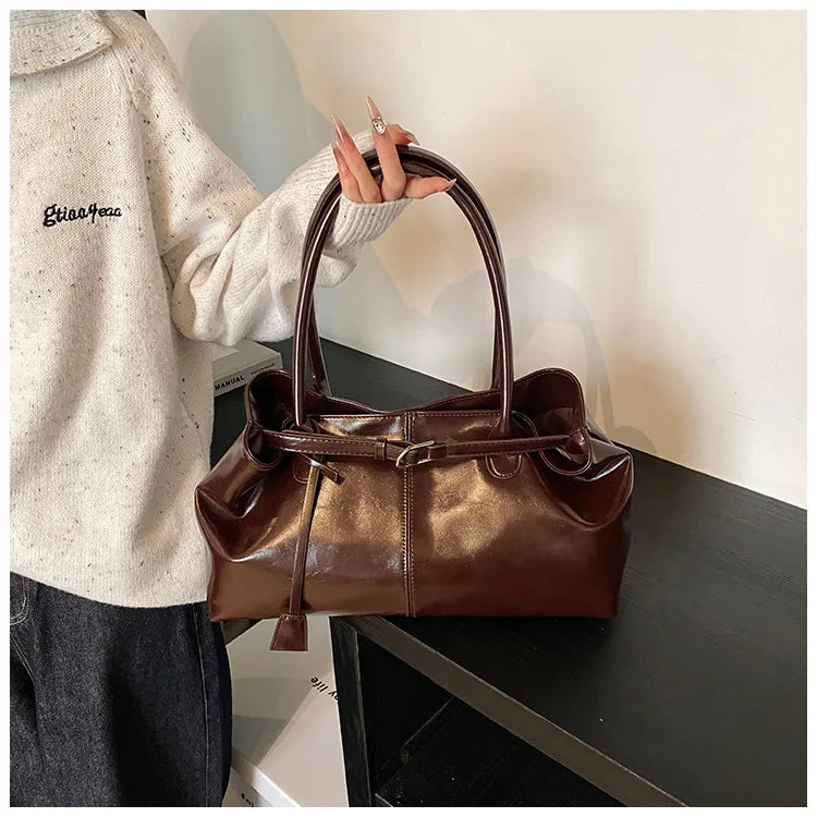 Vintage Handbag for Women Large Capacity 2026 New Underarm Commuting Bag Fashion Female Casual Single Shoulder Tote Bag Handbags