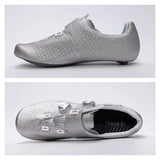 Santic Men's Cycling Shoes New Hardness16 Titanium Alloy Sole Auto-Lock Outdoor Bicycle Sneaker Adjustable Pro Road Racing Shoes