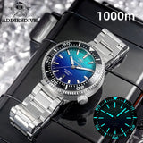 ADDIESDIVE Men's Automatic Watch Super Luminous Sapphire Glass 1000m Waterproof Diver's Wristwatch Ceramic Bezel Man Watches