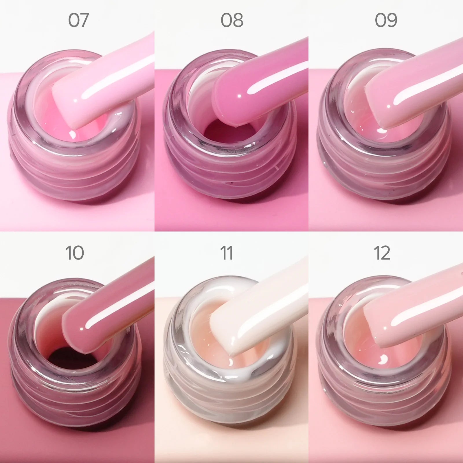 CANNI HEMA-Free Gel Polish Kit | Jelly, Nude & Rubber Base