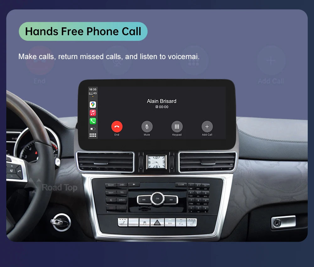 12.3" CarPlay Screen for Mercedes-Benz ML/GL 2012–2015