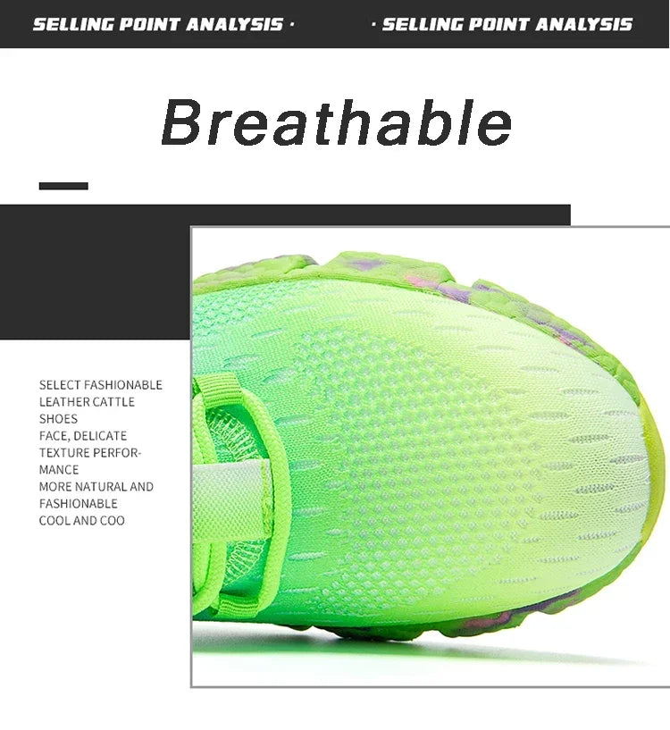 Unisex Colorful Fashion Running Shoes – Non-Slip Casual Walking Sneakers