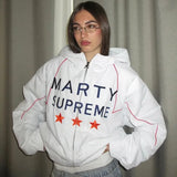 Women's Lightweight Hooded Jacket with Star Graphic