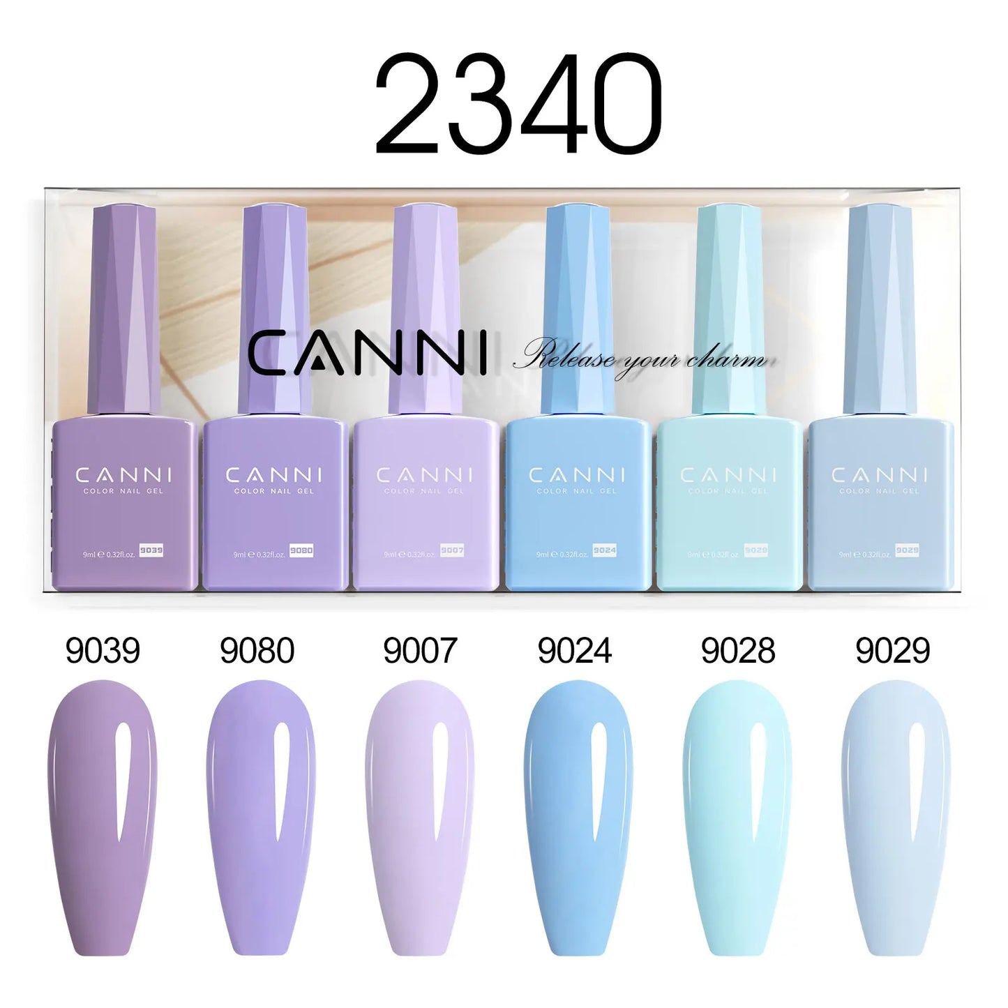 CANNI HEMA-Free Gel Polish Kit | Jelly, Nude & Rubber Base