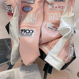 Retro Embroidered Unisex Moto Jacket