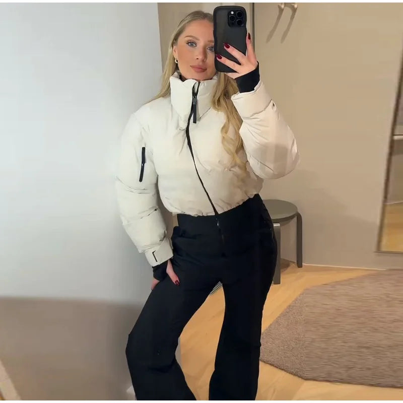 All-Weather Waterproof Hooded Ski Jumpsuit