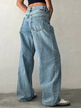 Y2K Baggy Straight-Leg Jeans