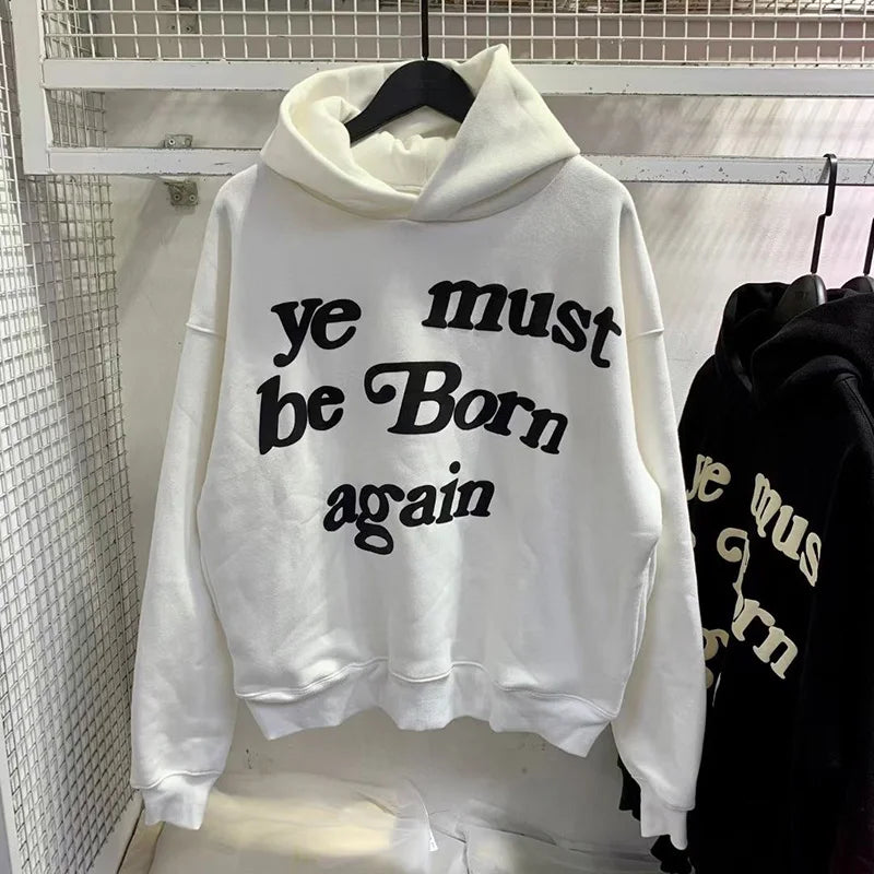 Men’s Oversized Graphic Cotton Fleece Hoodie