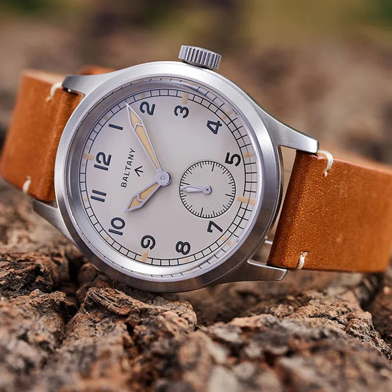 Baltany S2032 Dirty Dozen Watch For Man Vintage Quartz Wristwatches 20ATM Sapphire Crystal Stainless Steel 39MM Military Watches