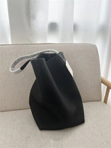 25 year new cowhide lychee pattern single shoulder commuting versatile large capacity bucket bag