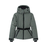 2026 Women's Winter Hooded Padded Sport Parkas Pants 2 PCS Set Belt Female Elegant Warm Windproof Skiing Coats Jackets Trousers