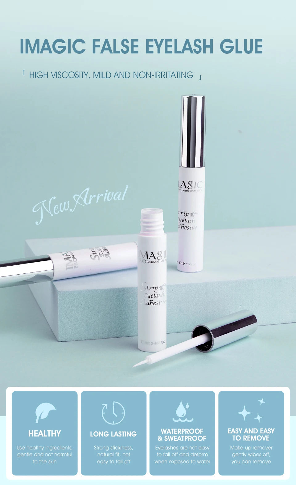 5ml Professional Eyelash Extension Glue – Fast Dry, Waterproof & Clear