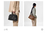 Songmont Travel Bag Vegetable Tanned Cowhide Tote Shoulder Handbag