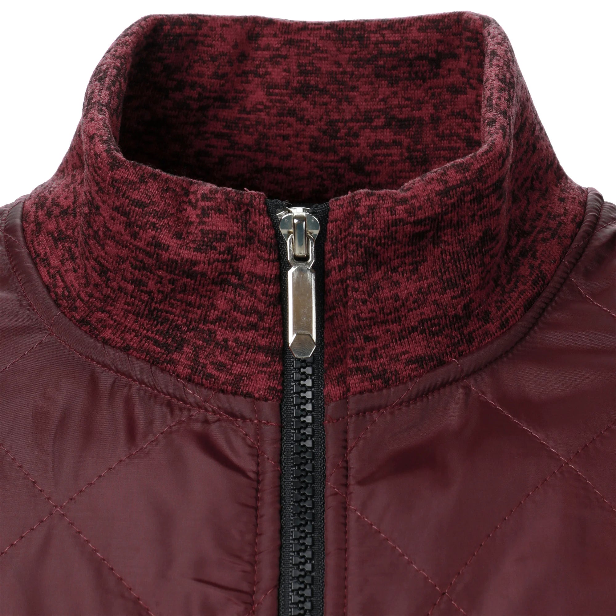 Men's Autumn/Winter Zip-Up Knit Jacket – Striped Check Stand Collar Sweater Coat