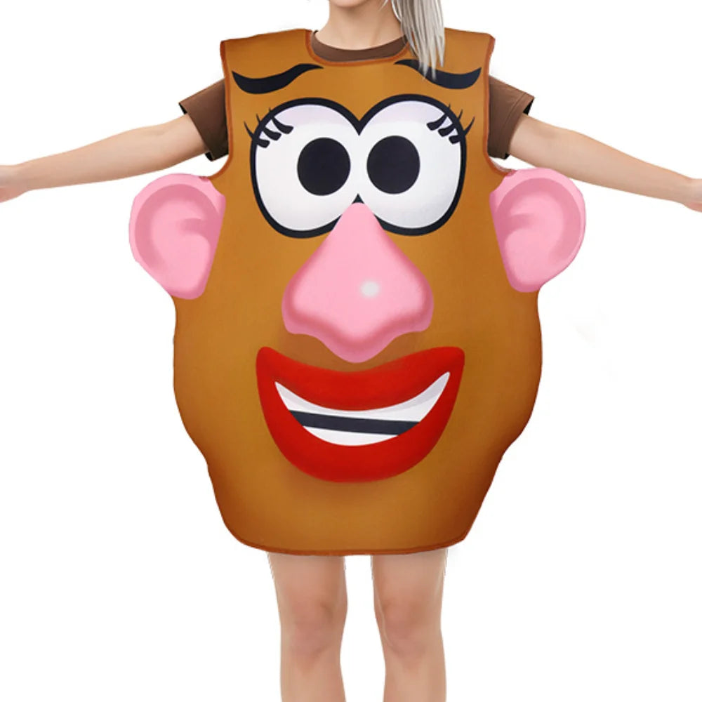 Playful Potato Head Costume for Halloween & Parties