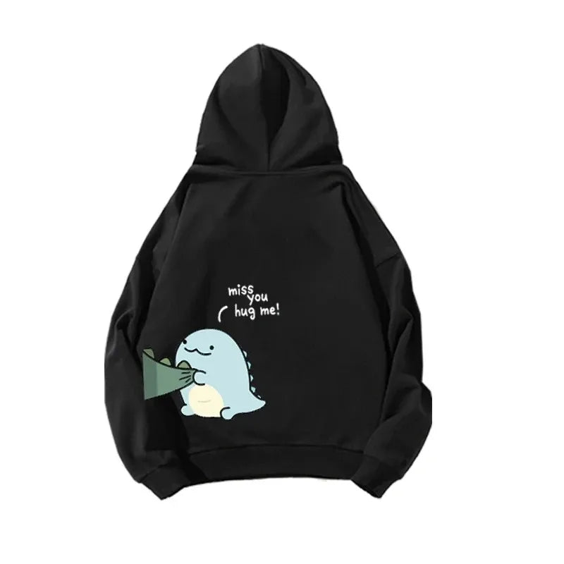 Men’s Dinosaur Print Fleece Hoodie