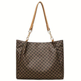 Women's Vintage Letter Tote Shoulder Bag