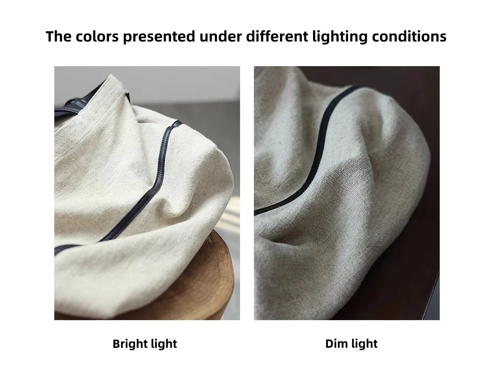 2024 Autumn Cotton And Linen Blend Material Tote Soft And Portable Shoulder Bags Women Casual Practical Bag