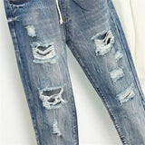 Women's Ripped High Waist Boyfriend Jeans – Plus Size