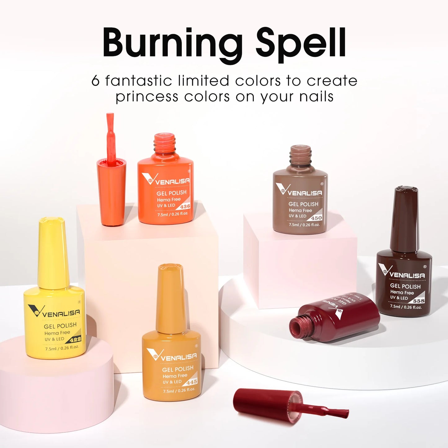 Venalisa HEMA-Free Gel Polish Kit – Autumn Color Collection