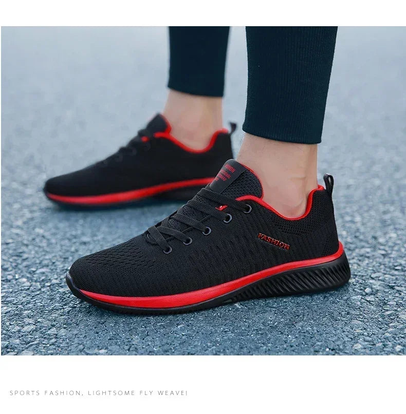 Men's Lightweight Knit Sneakers | Breathable Mesh Athletic Shoes