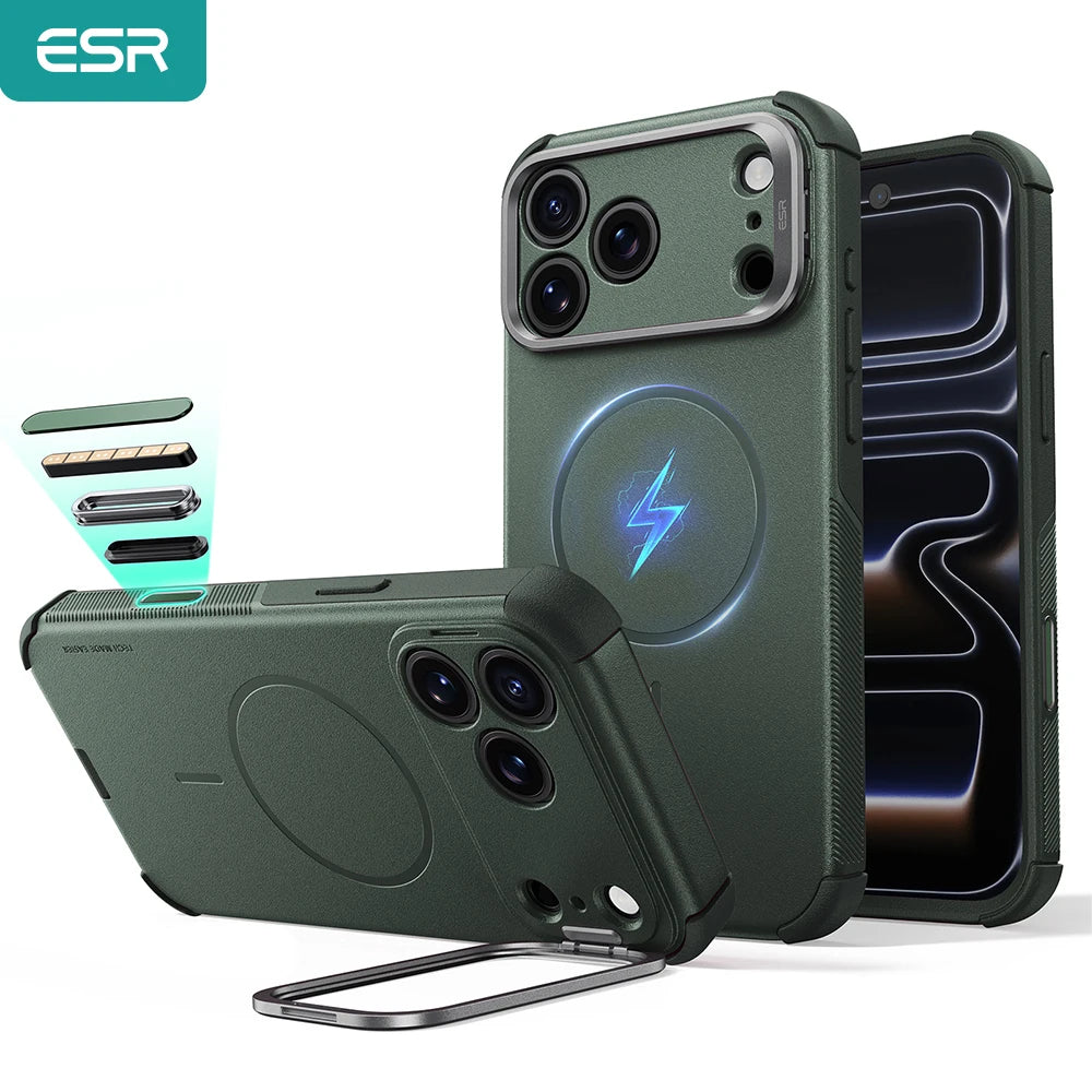 ESR Magnetic iPhone Case with Camera Stand