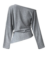 Women's Pleated Relaxed-Fit Sweatshirt
