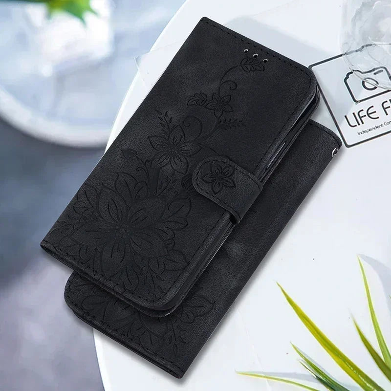 Motorola Moto Magnetic Faux Leather Wallet Phone Case