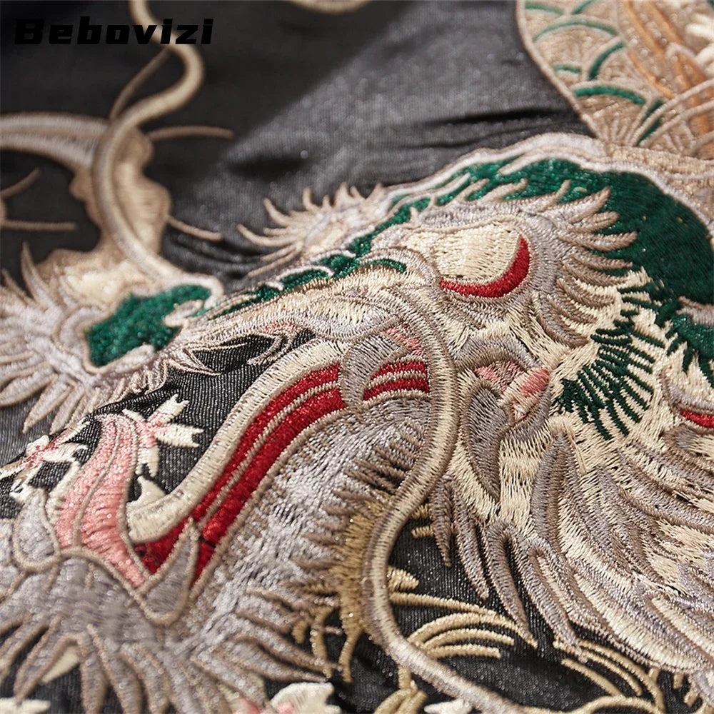 Dragon Embroidered Harajuku Jacket