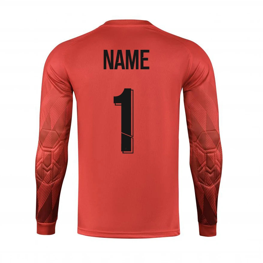 Custom Men Boys Girl Soccer Shirt Goalkeeper Uniform Long Sleeve Football Training Goalkeeper Top Soccer Jersey Pant Shorts Sets