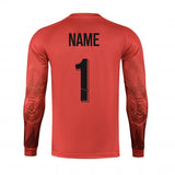 Custom Men Boys Girl Soccer Shirt Goalkeeper Uniform Long Sleeve Football Training Goalkeeper Top Soccer Jersey Pant Shorts Sets