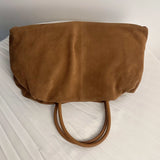 Motingsome Oversized 40cm Women Tote 100% Natural Suede Leather Lady Handbag Luxury Daily Bags Bowling Purses Matte Cowhide Bag