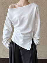 Women's Pleated Relaxed-Fit Sweatshirt