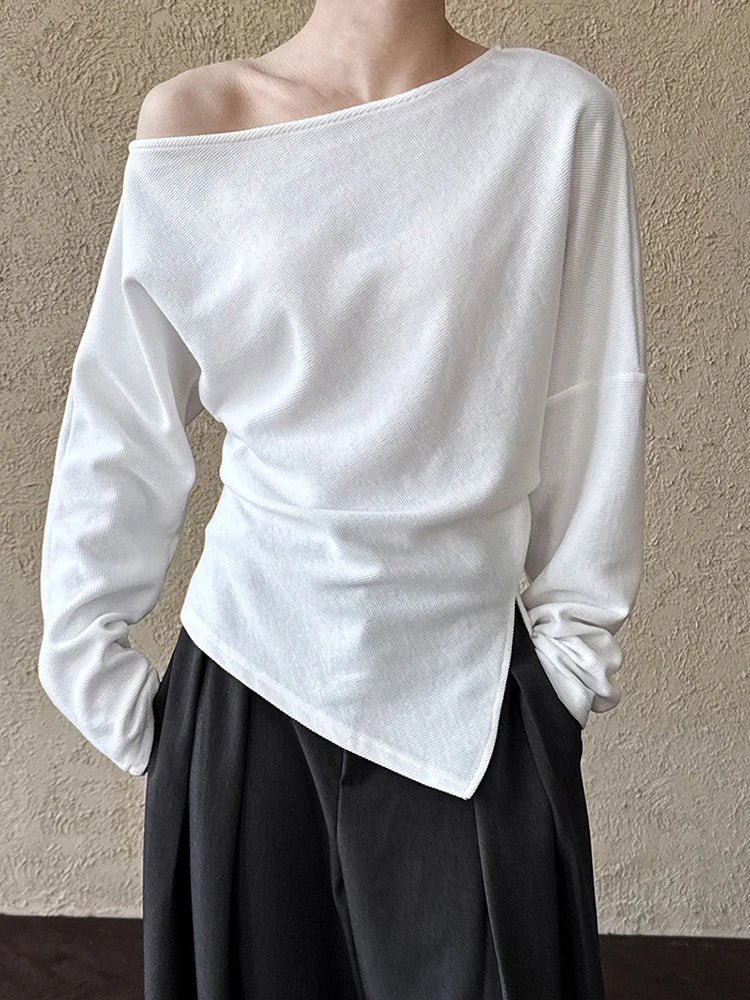 Women's Pleated Relaxed-Fit Sweatshirt