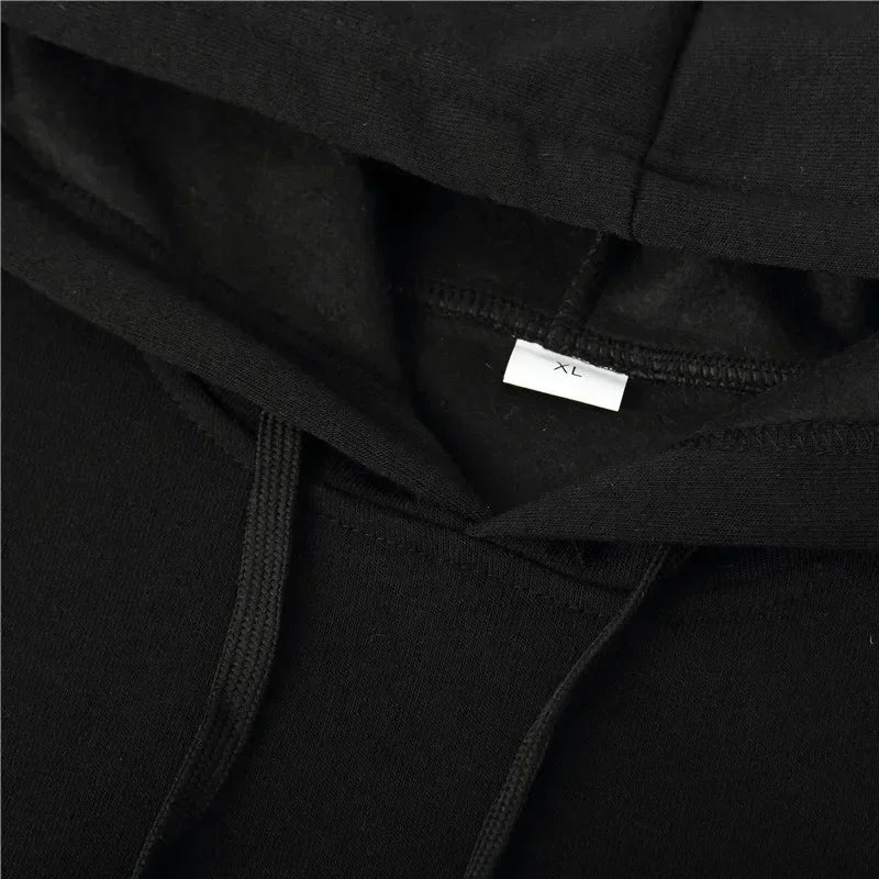 Red Snapon Hooded Sweatshirt Casual Long Sleeve Pullover100% Polyester Knit Fabric All-Season Warm Hoodie with Drawstring