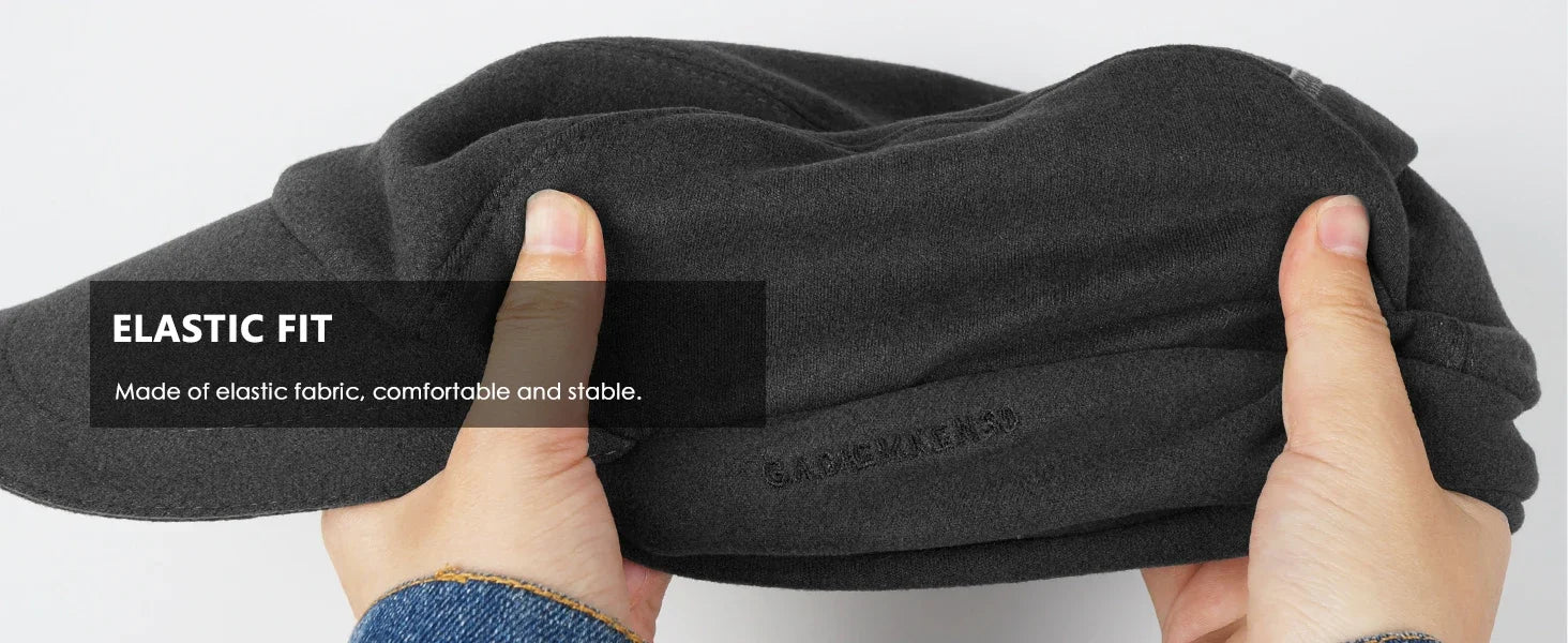 Women's Fleece Ponytail Hat with Ear Warmers & Reflective Cap